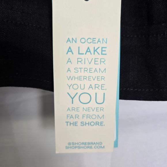 Shore Puff Sleeve Linen Blend Crop Top, Black, Women's‎ Size Small, NWT $110 - Picture 3 of 9